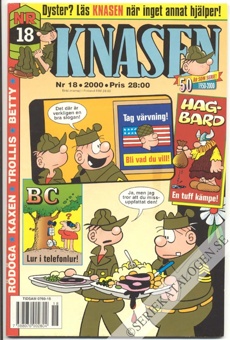 Framsida på Knasen #18 (2000)