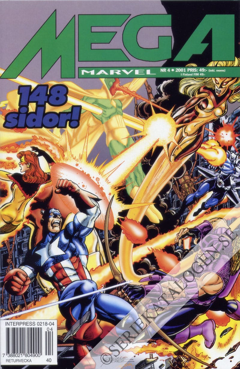 Framsida på Mega Marvel #4 - Avengers (2001)