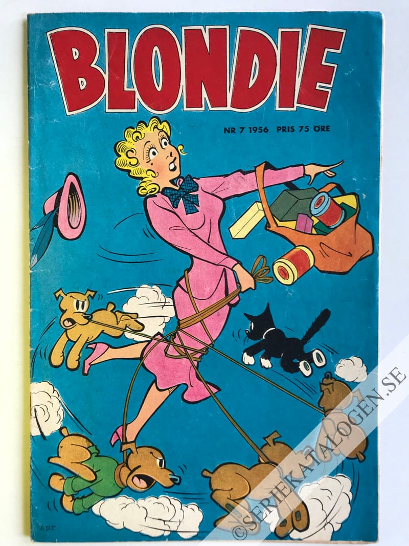 Framsida på Blondie #7 (1956)