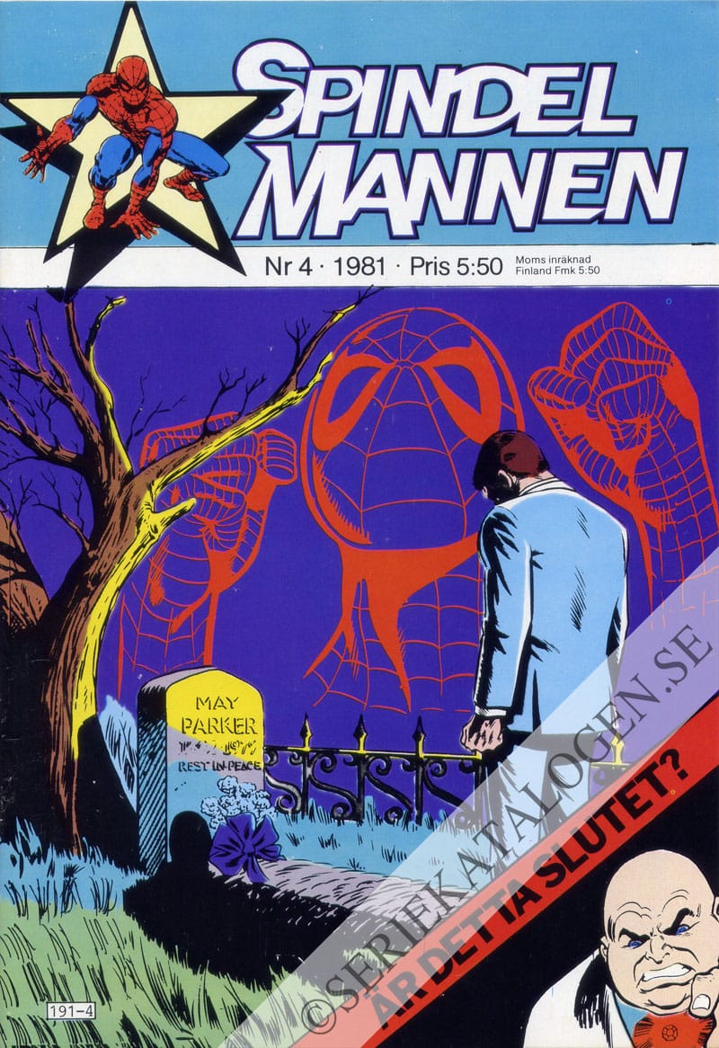 Framsida på Spindelmannen #4 (1981)
