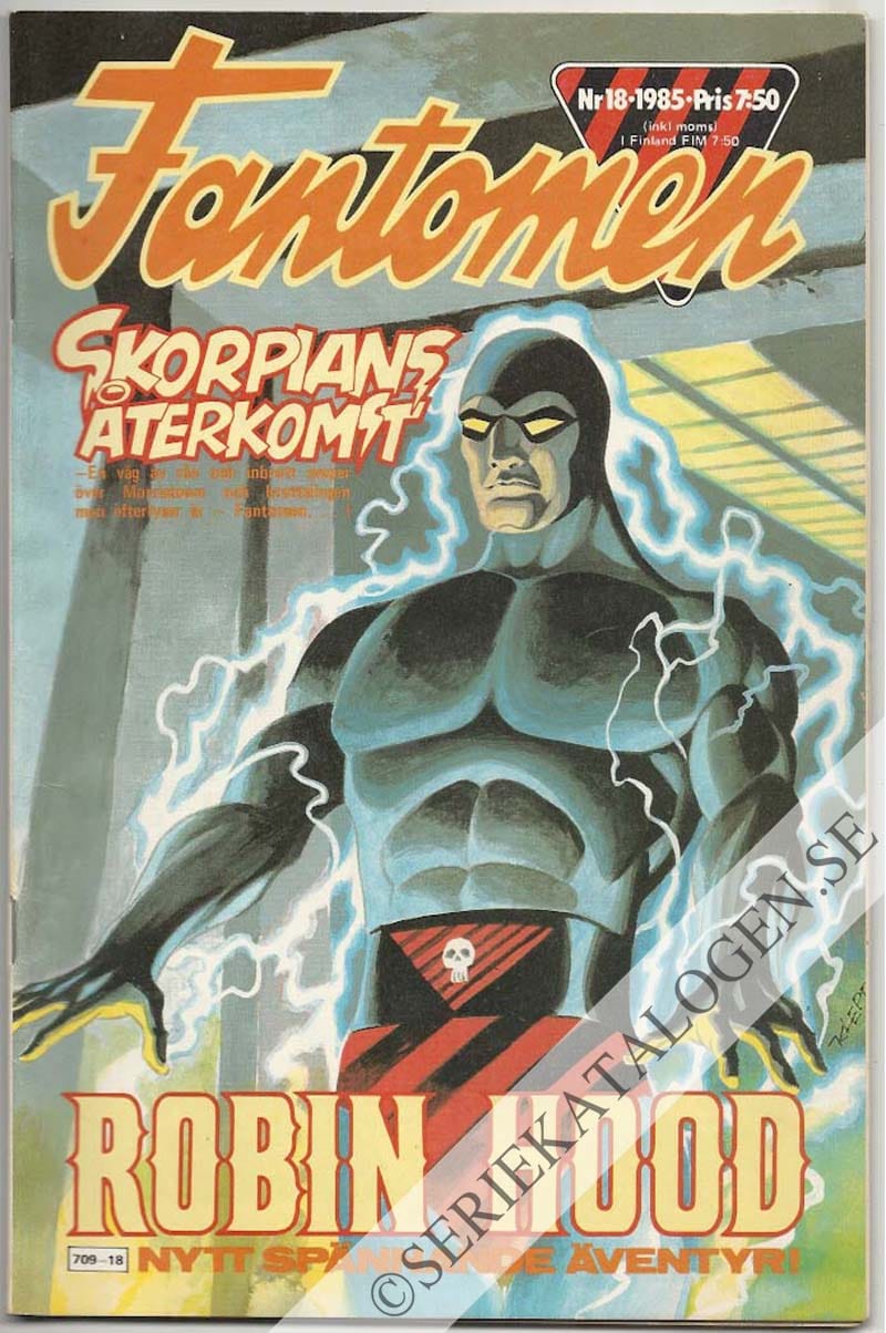 Framsida på Fantomen #18 (1985)
