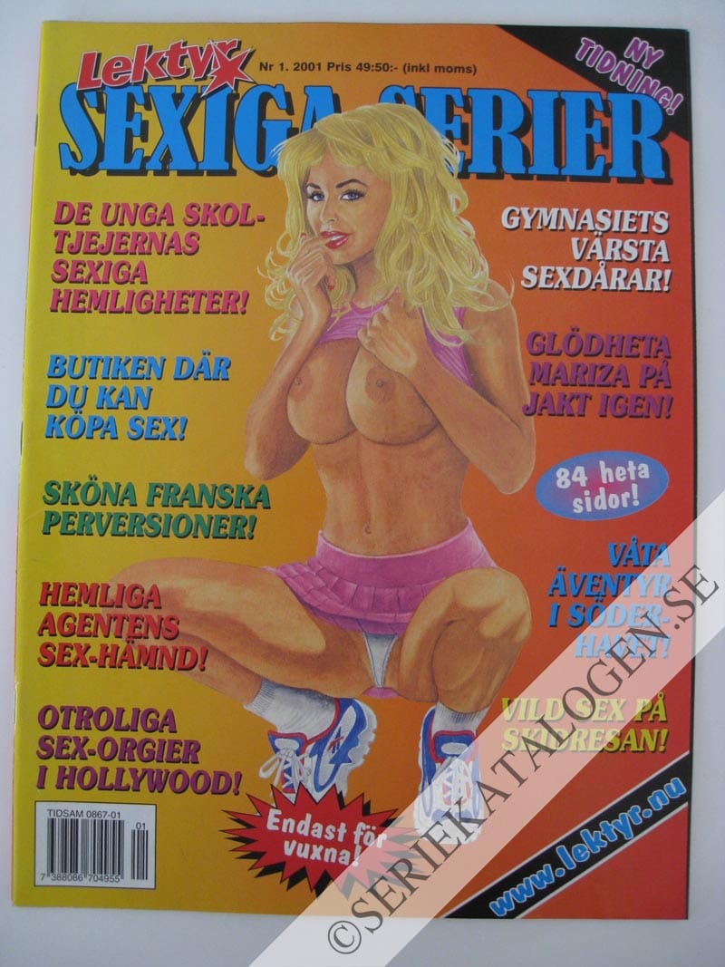 Framsida på Lektyr - sexiga serier #1 (2001)