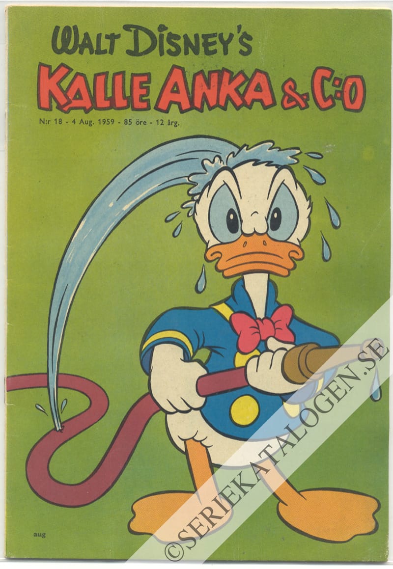 Framsida på Kalle Anka & C:o #18 (1959)