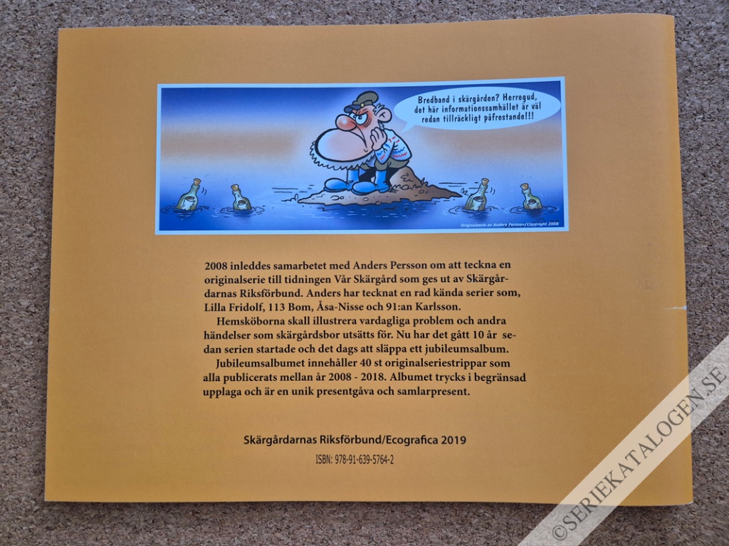 Baksida på Samlade strippar 2008-2018 (2019)