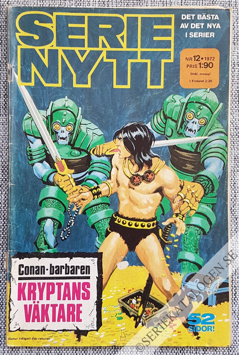 Framsida på Serie-Nytt #12 (1972)