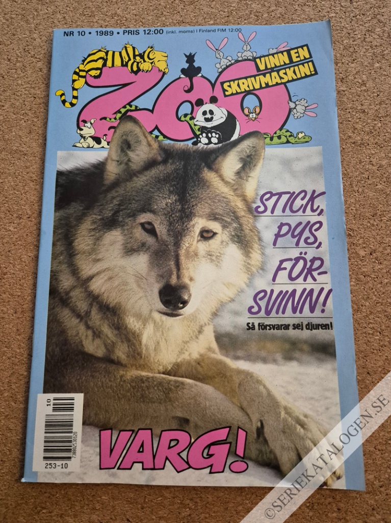 Framsida på Zoo #10 (1989)
