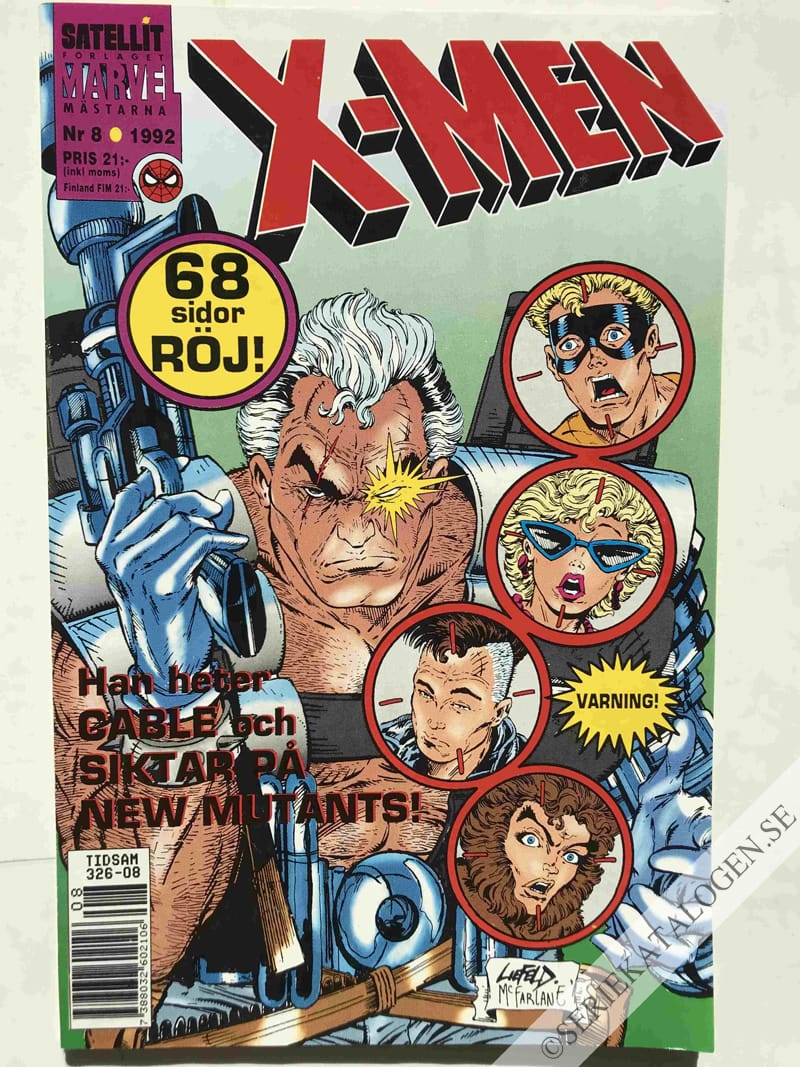 Framsida på X-Men #8 (1992)