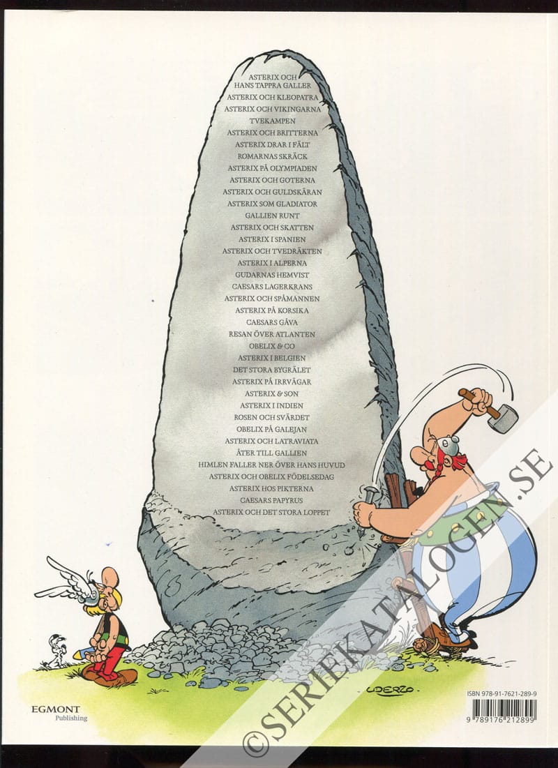 Baksida på Asterix och det stora loppet (2017)