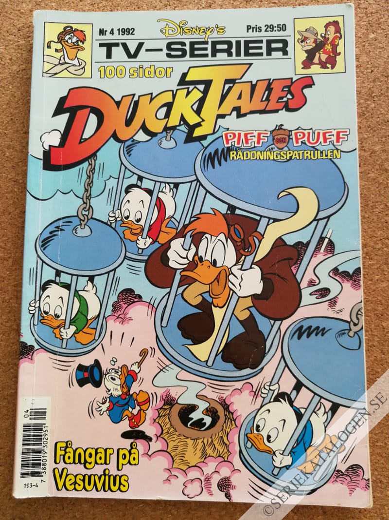 Framsida på Disney's tv-serier #4 (1992)