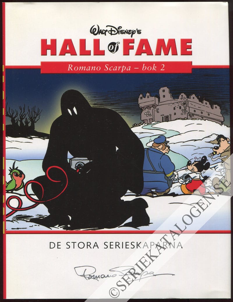 Framsida på Walt Disney's Hall of fame - De stora serieskaparna Romano Scarpa - bok 2 (2006)