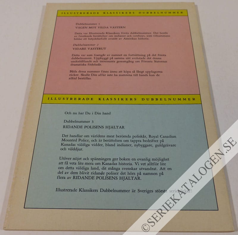 Baksida på Ridande polisens hjältar (1959)