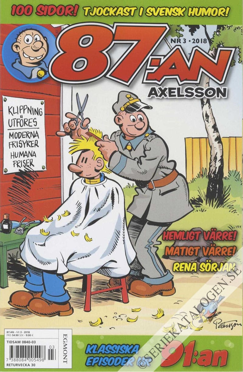 Framsida på 87:an Axelsson #3 (2018)