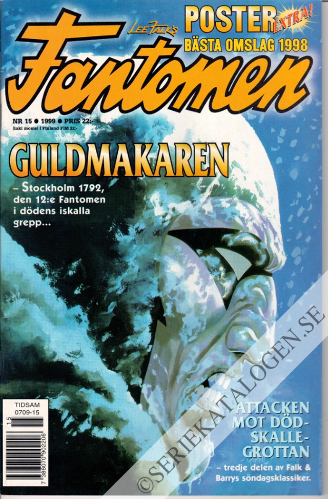 Framsida på Fantomen #15 (1999)