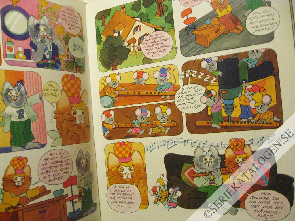Exempel på Snuffe, Luffe och de musikaliska mössen (1980)