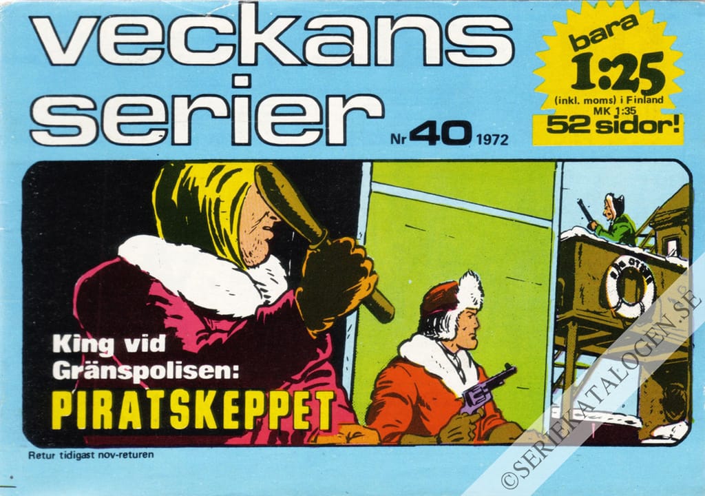 Framsida på Veckans serier #40 (1972)