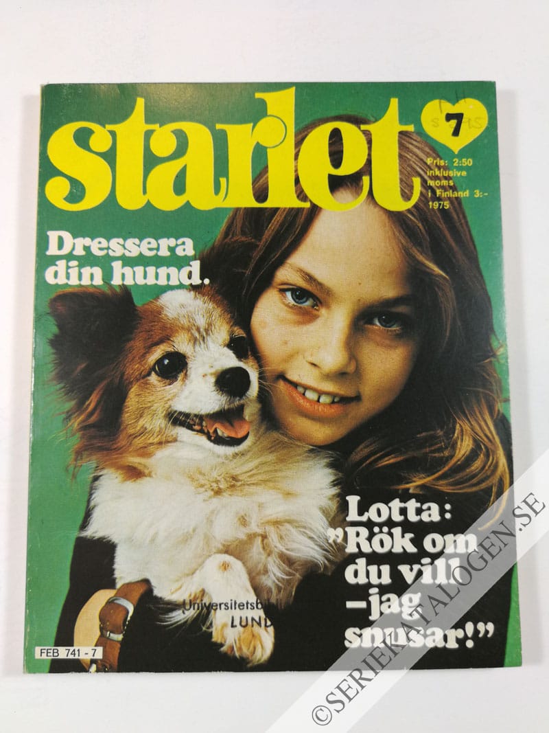Framsida på Starlet #7 (1975)