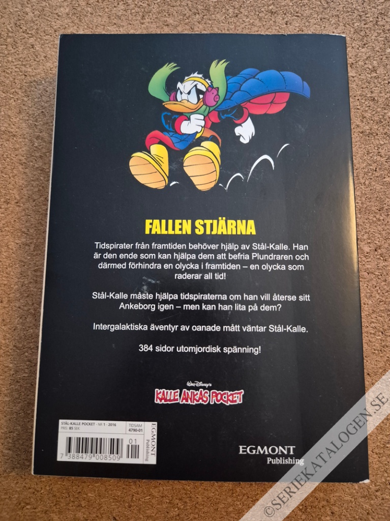 Baksida på Stål-Kalle Pocket - 4 Fallen stjärna (2016)
