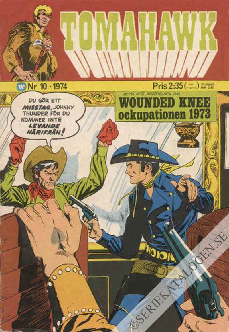 Framsida på Tomahawk #10 (1974)