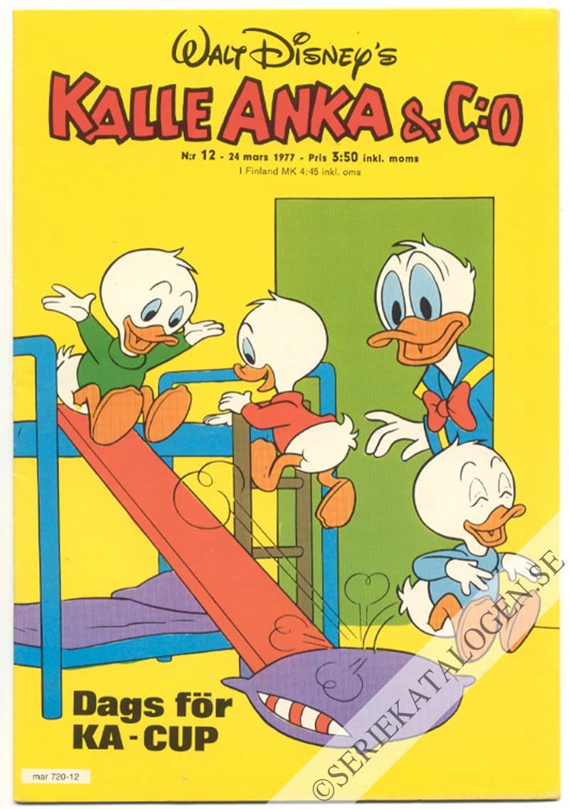 Framsida på Kalle Anka & C:o #12 (1977)