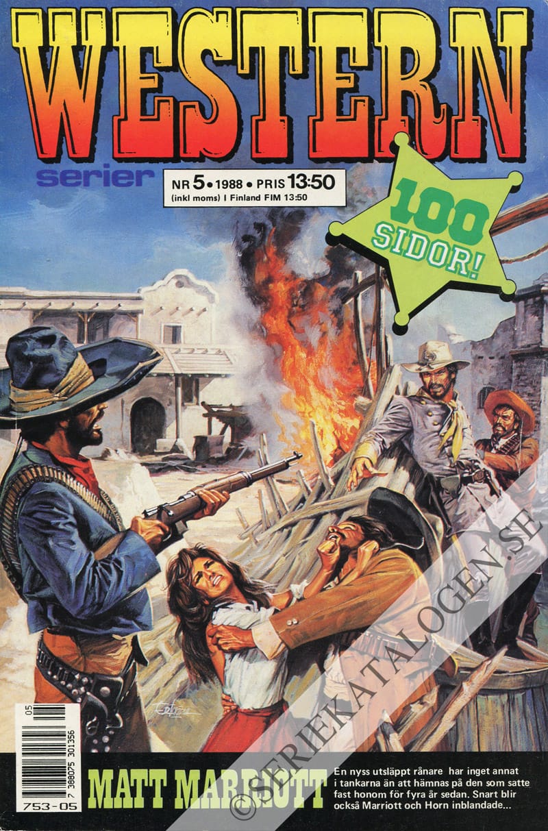 Framsida på Westernserier #5 (1988)