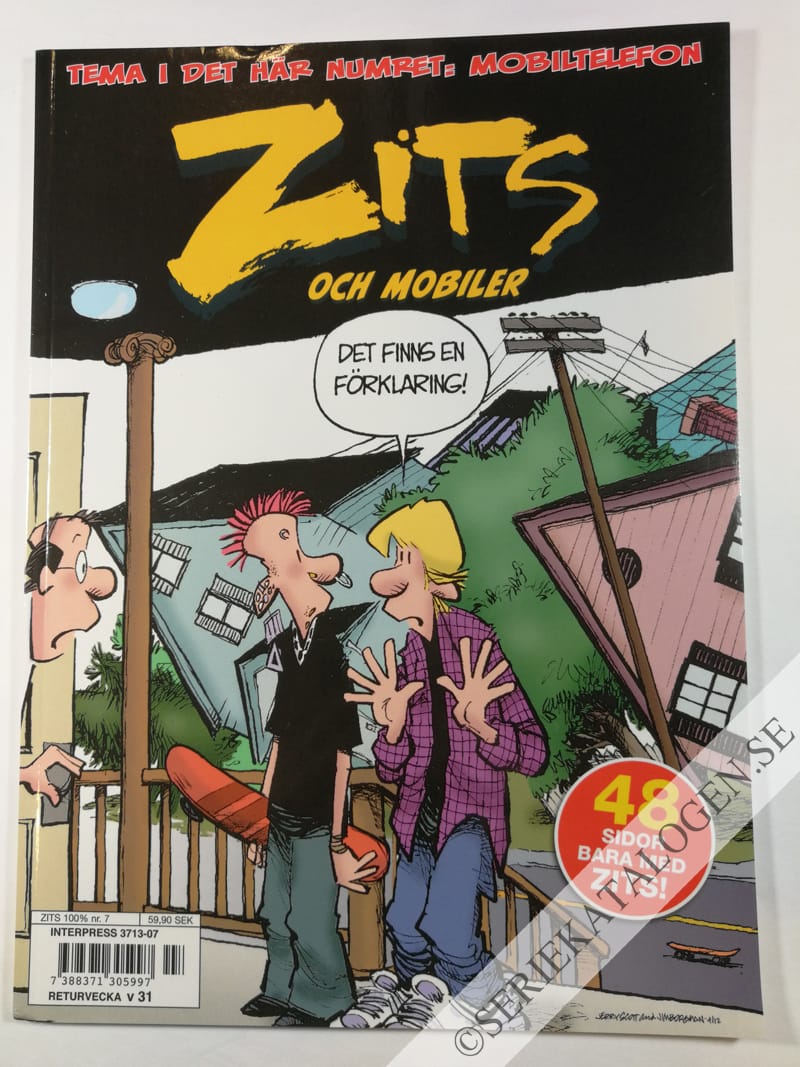 Framsida på Zits och mobiler (2015)
