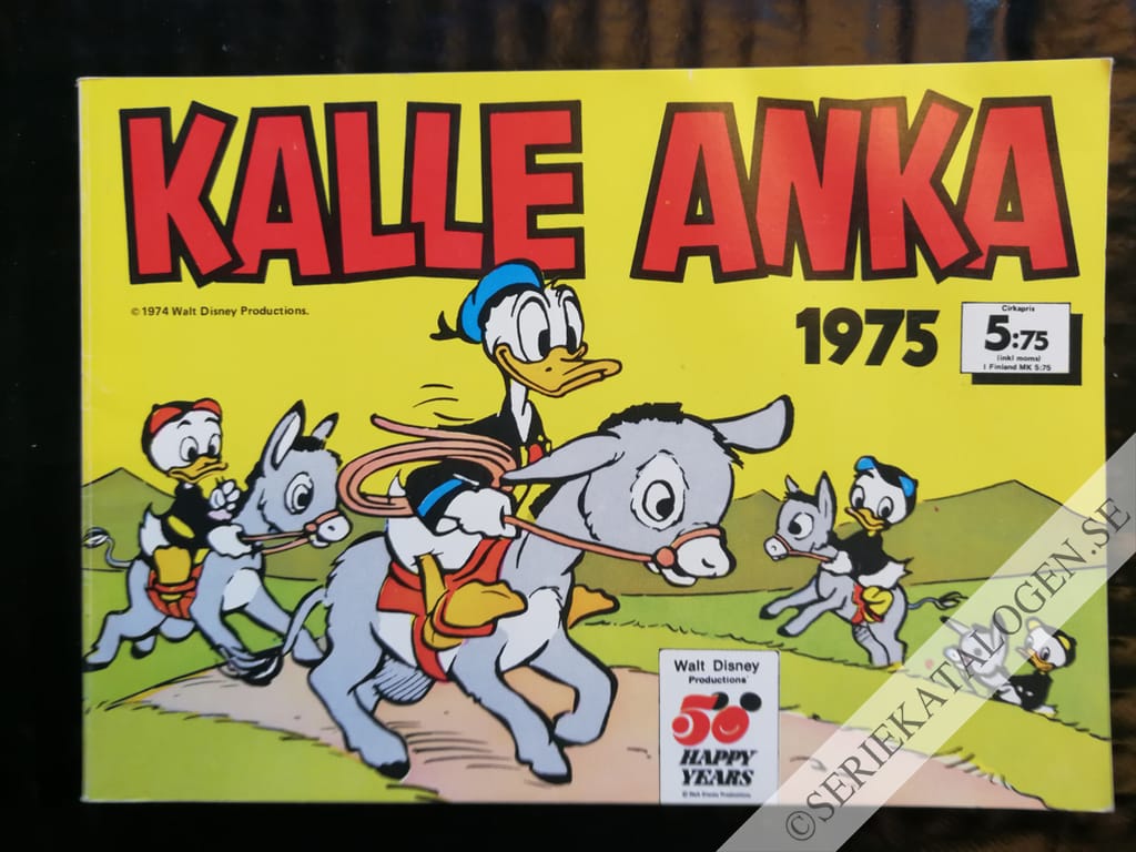 Framsida på Kalle Ankas julbok # (1974)