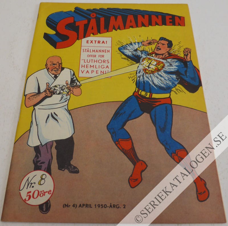 Framsida på Stålmannen #8 (1950)