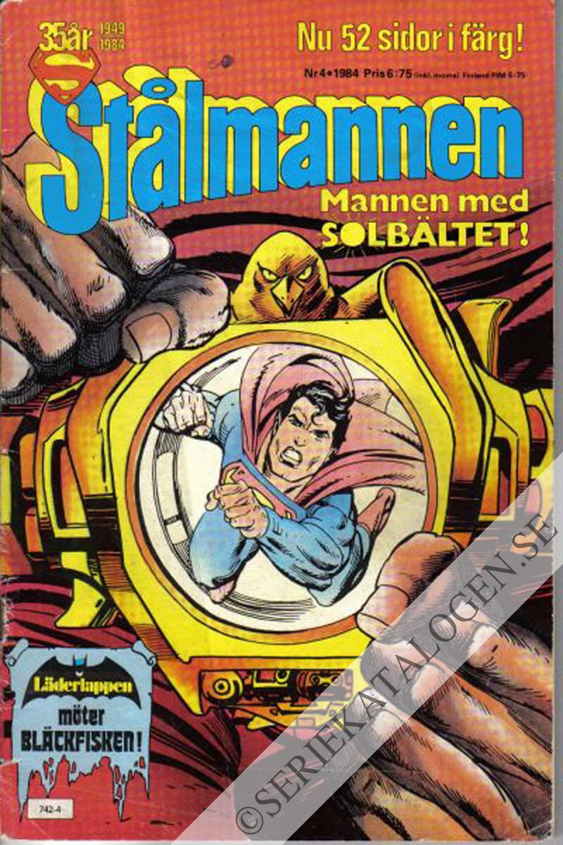 Framsida på Stålmannen #4 (1984)