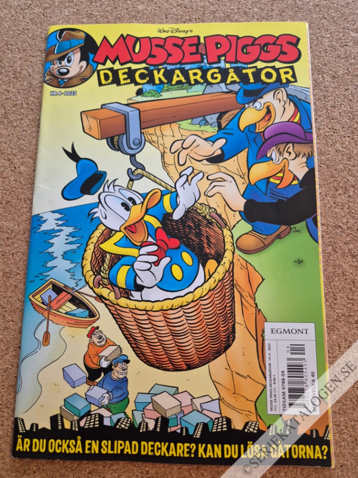 Framsida på Musse Piggs deckargåtor #4 (2023)
