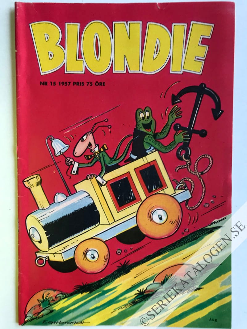 Framsida på Blondie #15 (1957)