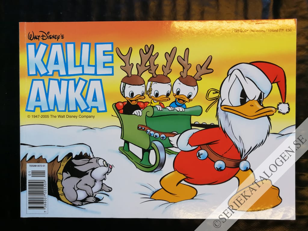 Framsida på Kalle Ankas julbok (2005)