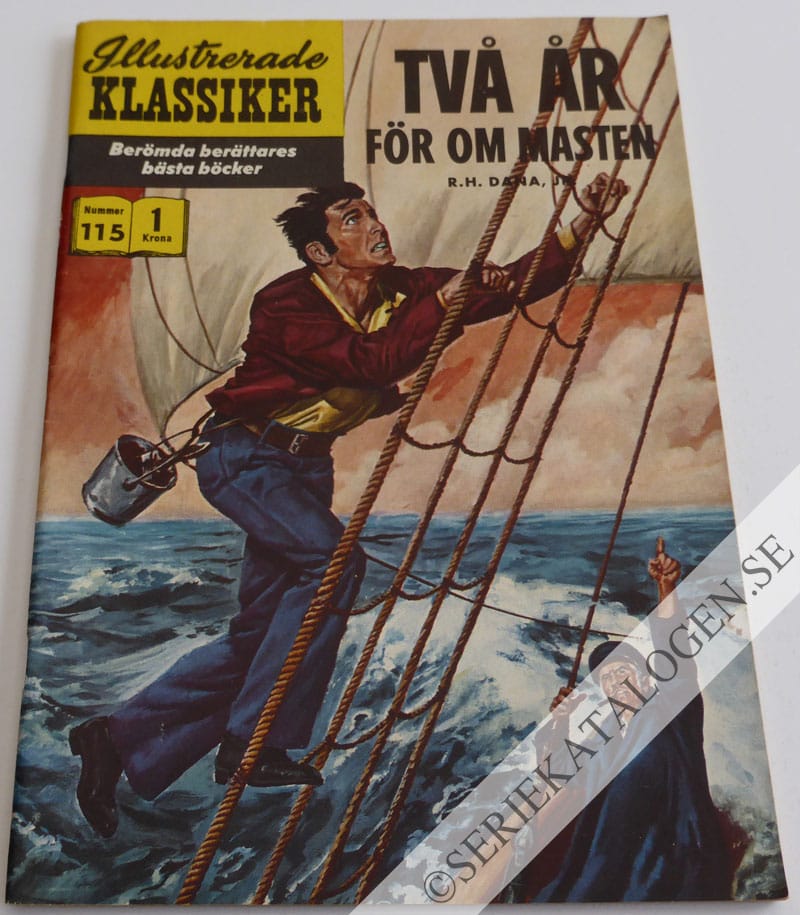 Framsida på Illustrerade Klassiker #115 - Två år för om masten (1960)