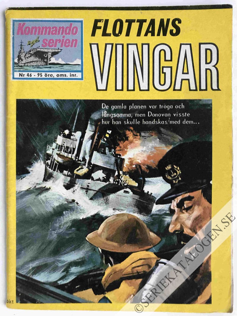Framsida på Kommandoserien Flottans vingar (1964)