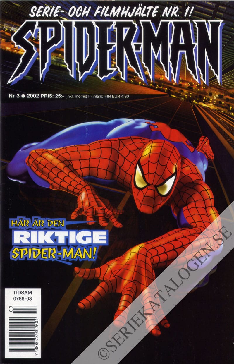 Framsida på Spider-Man #3 (2002)