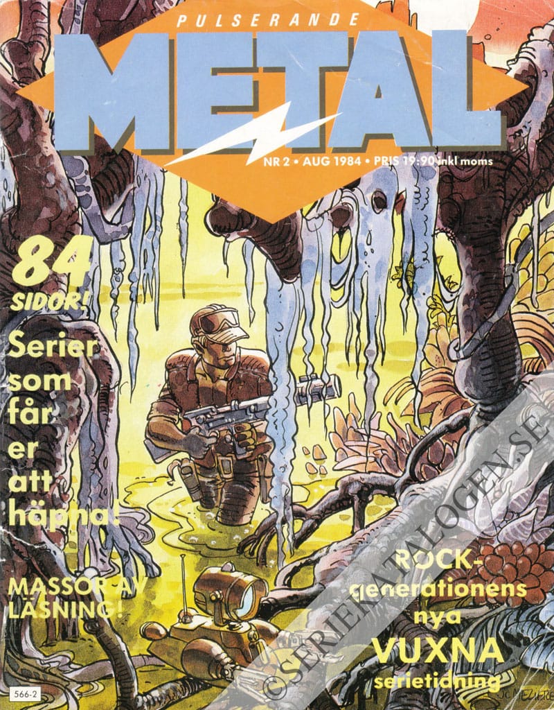 Framsida på Pulserande metal #2 (1984)