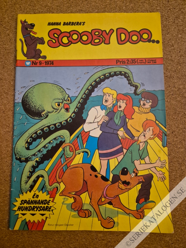 Framsida på Scooby Doo #9 (1974)