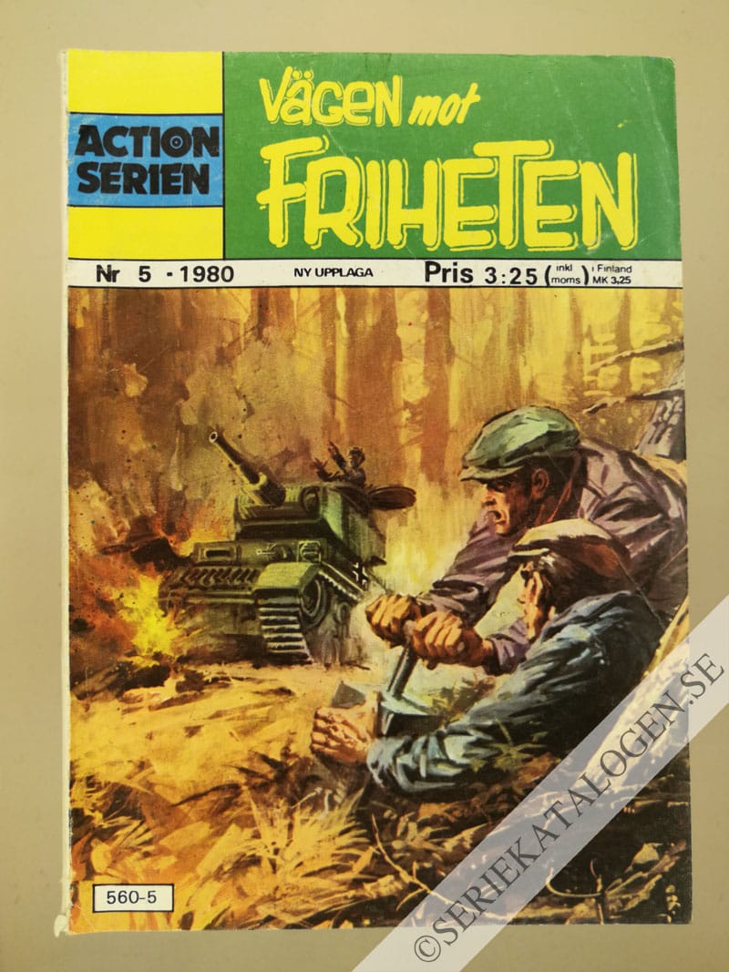 Framsida på Actionserien Vägen mot friheten (1980)