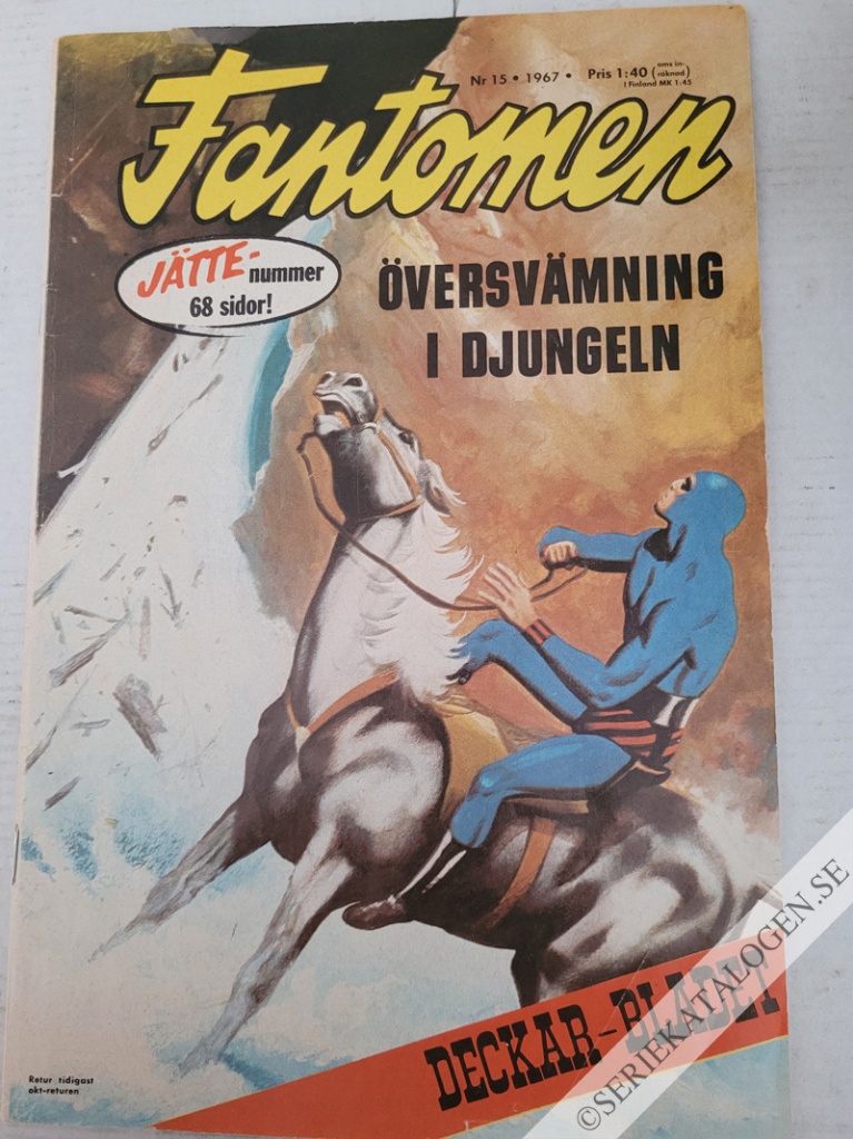 Framsida på Fantomen #15 (1967)