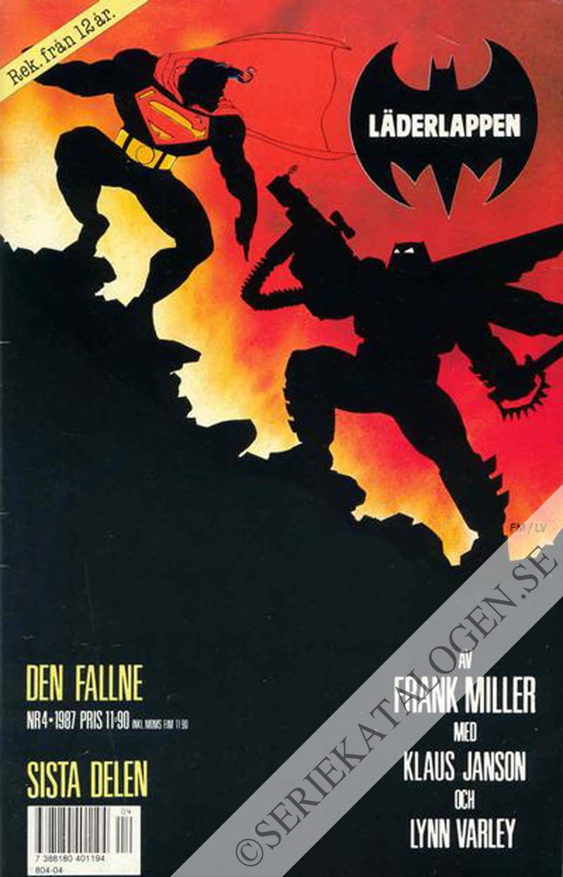 Framsida på Läderlappen Sista delen: Den fallne (1987)