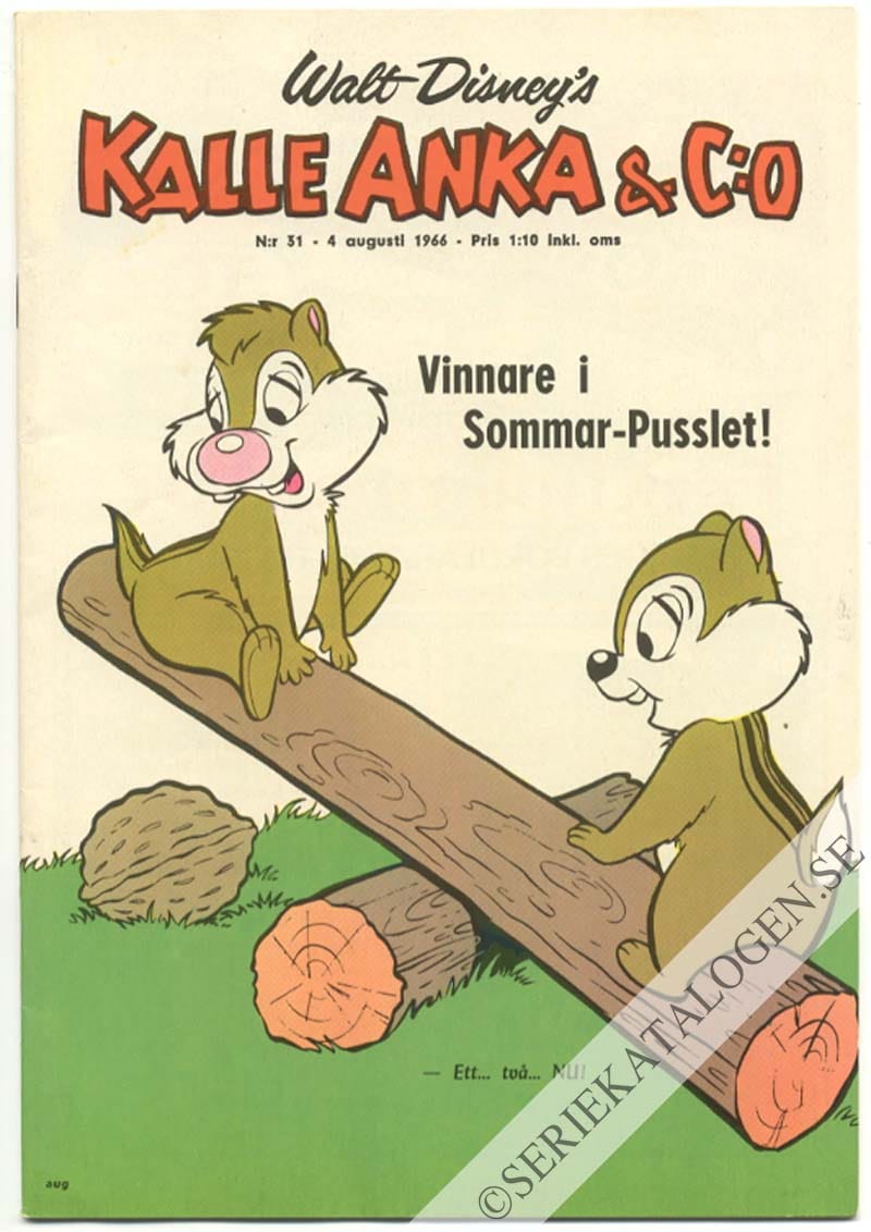 Framsida på Kalle Anka & C:o #31 (1966)