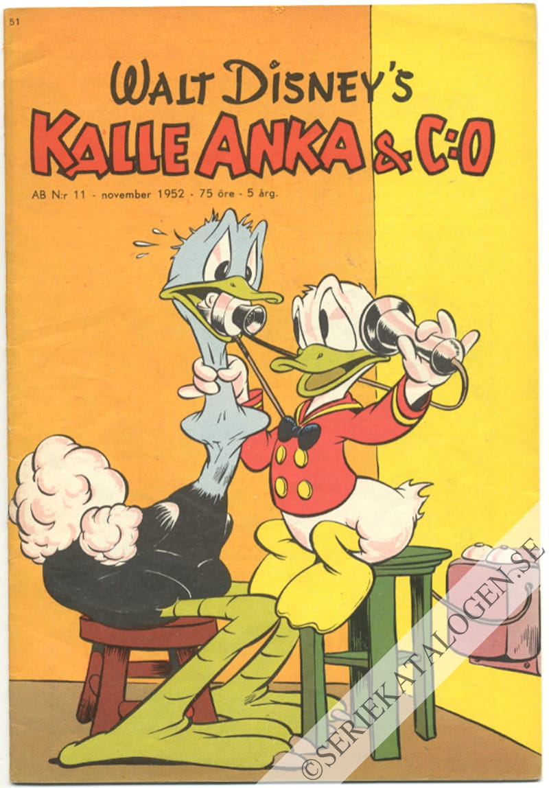 Framsida på Kalle Anka & C:o #11 (1952)