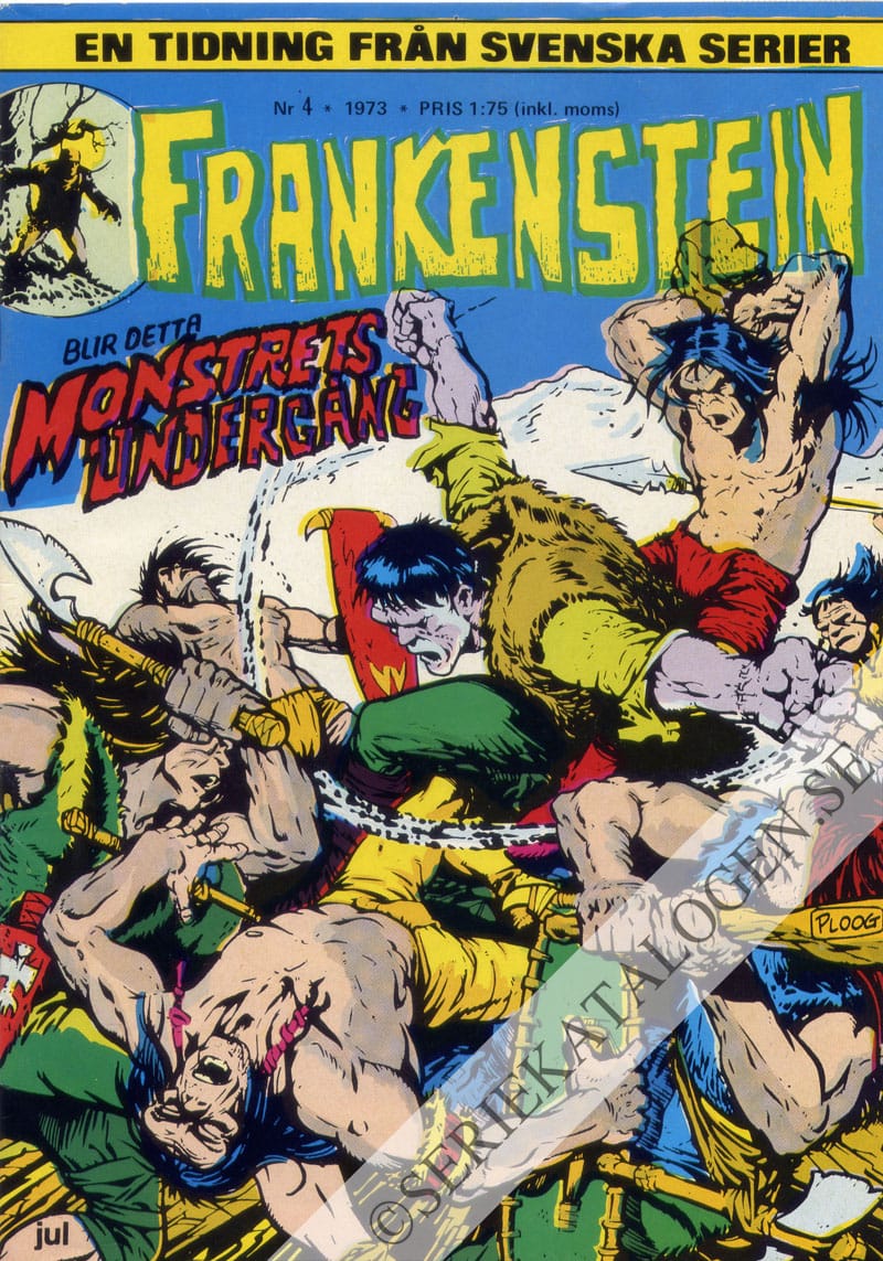 Framsida på Frankenstein #4 (1973)