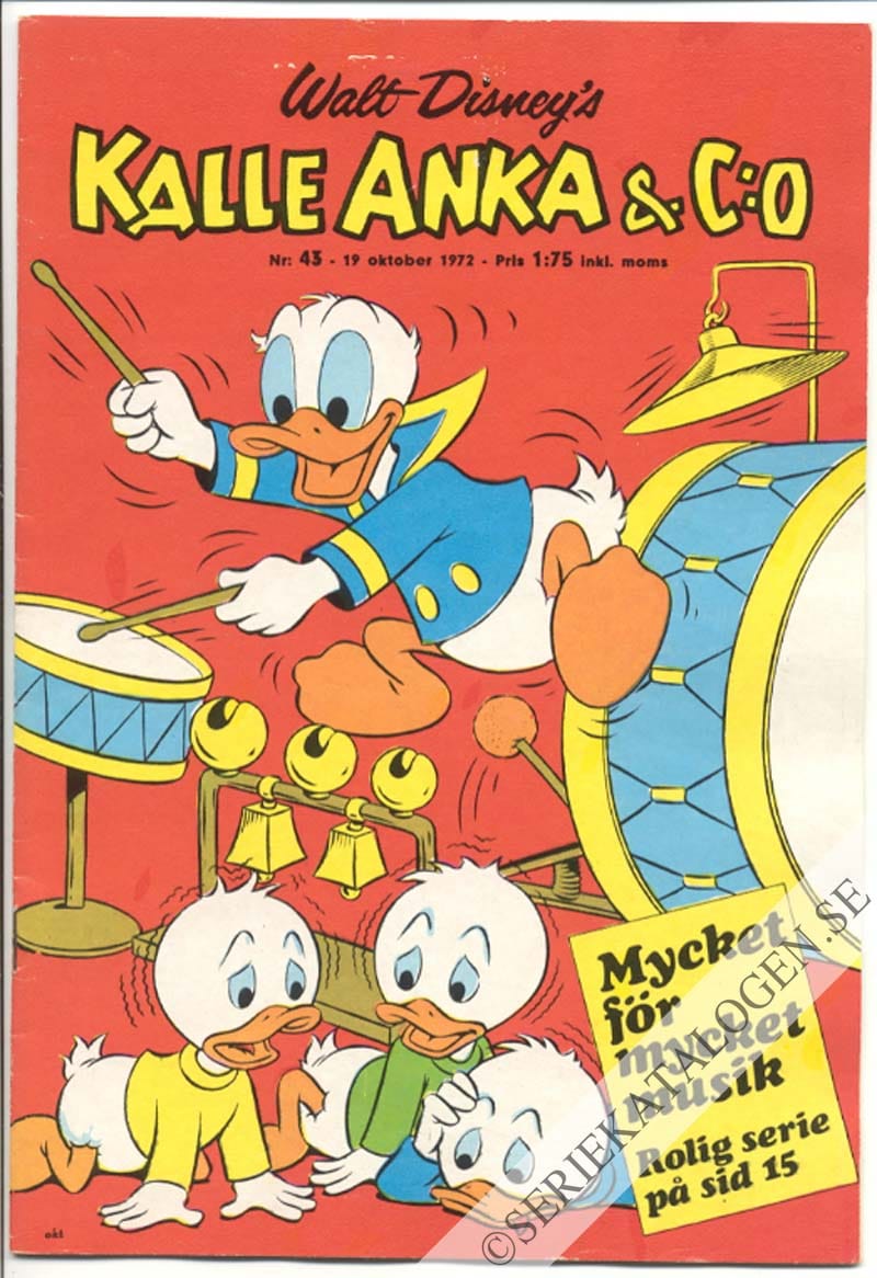 Framsida på Kalle Anka & C:o #43 (1972)