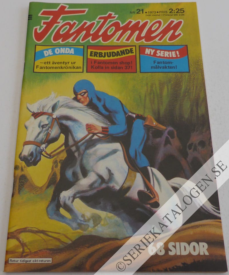 Framsida på Fantomen #21 (1973)
