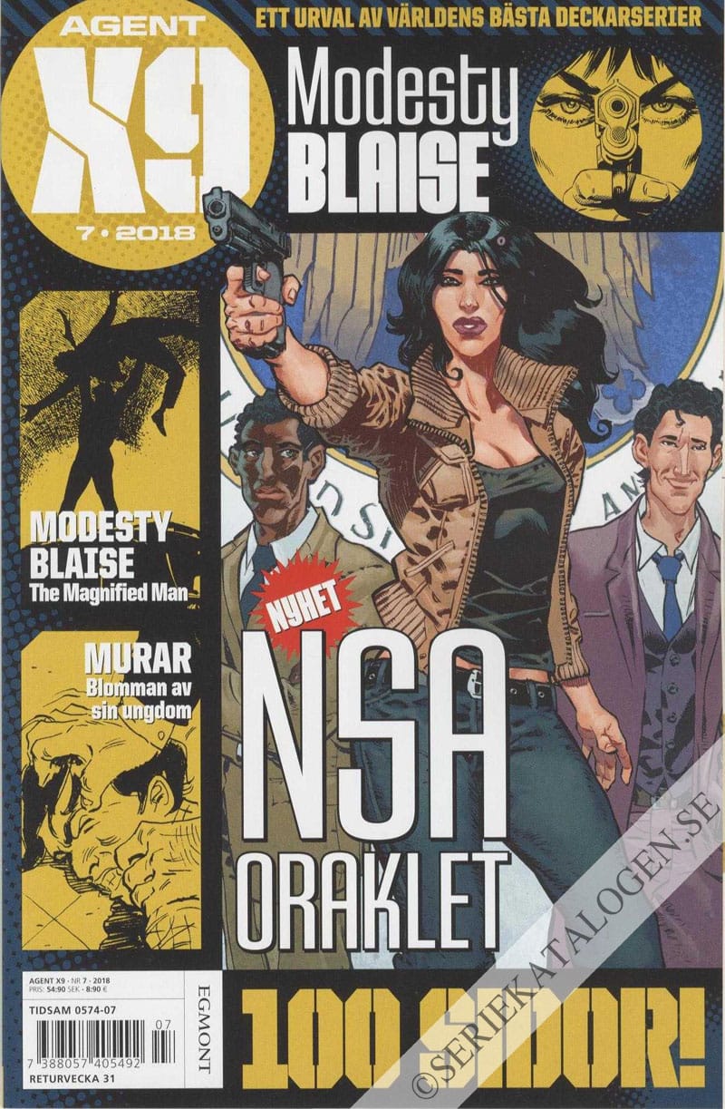 Framsida på Agent X9 #7 (2018)