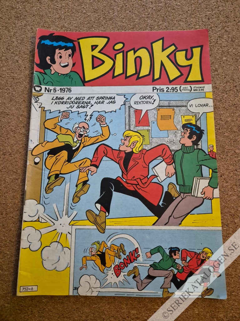 Framsida på Binky #6 (1976)