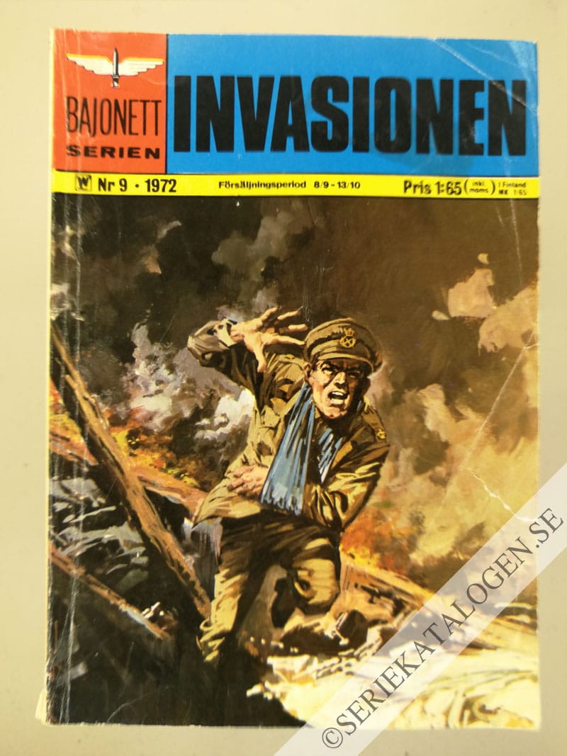 Framsida på Bajonettserien Invasionen (1972)