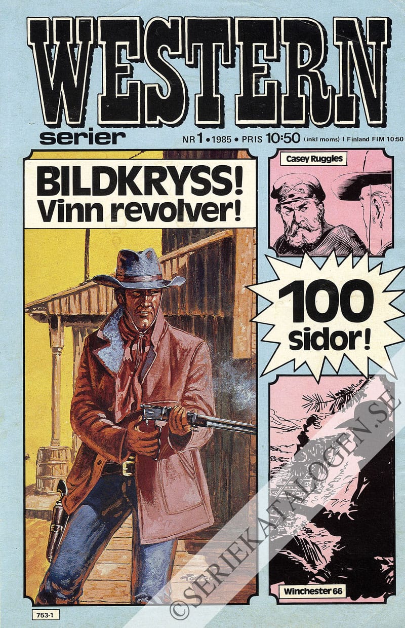 Framsida på Westernserier #1 (1985)
