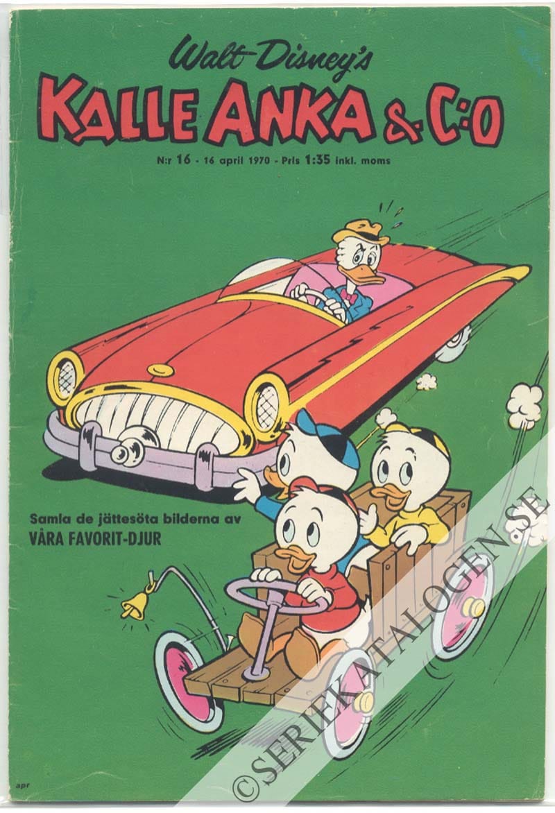Framsida på Kalle Anka & C:o #16 (1970)