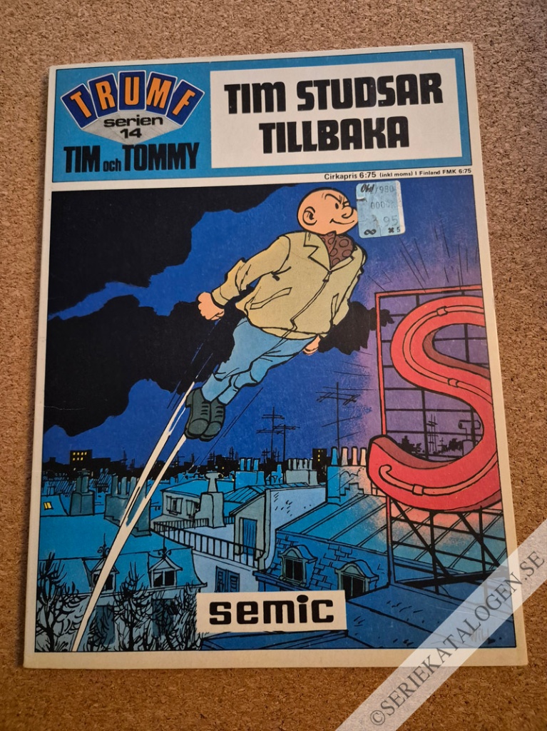 Framsida på Trumf-serien #14 - Tim och Tommy - Tim studsar tillbaka (1973)